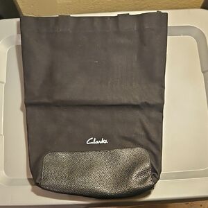 Clarks Black Bag with Pebbled Leather Base